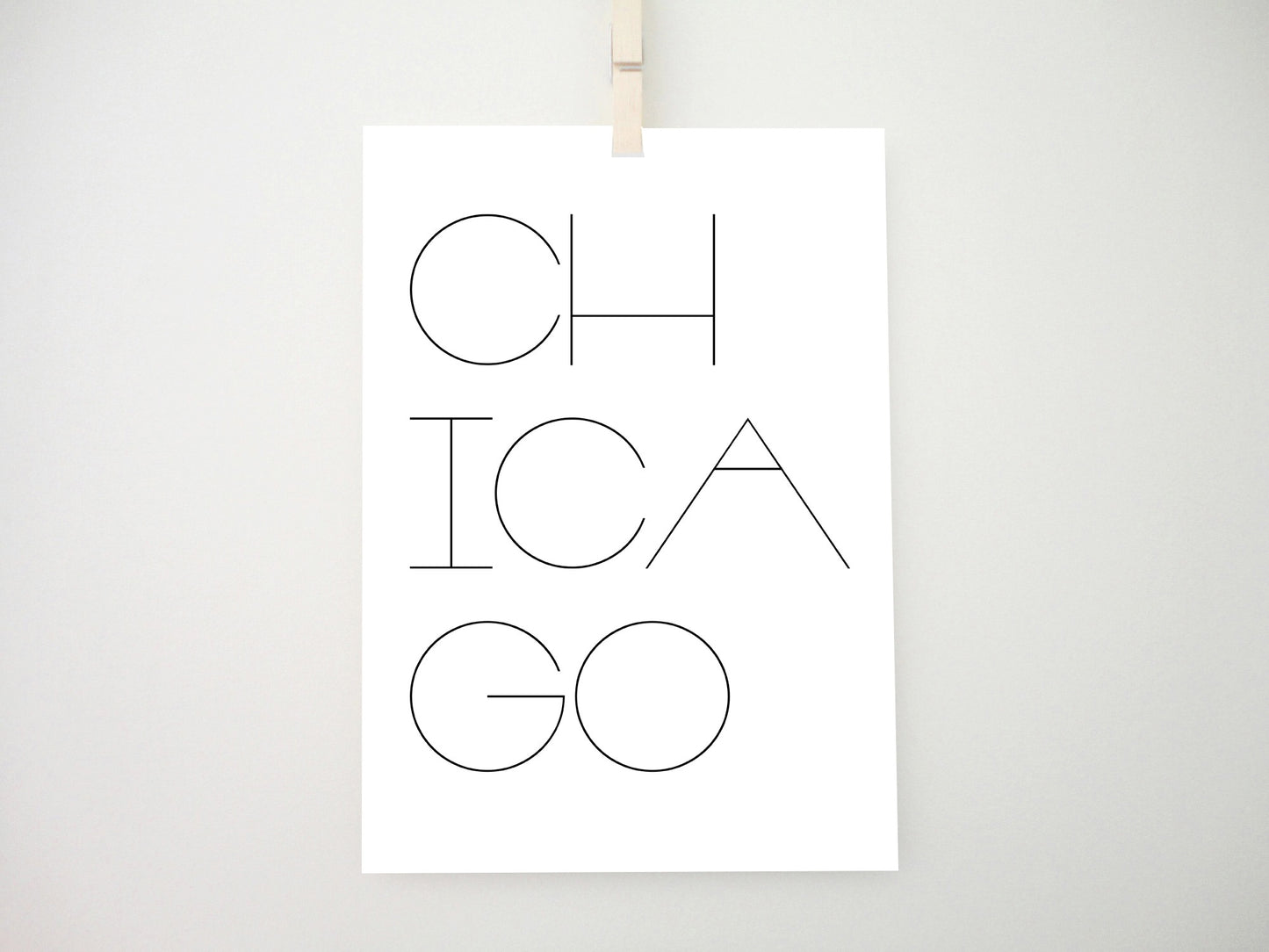 Chicago Printable Print, Chicago Print, Chicago Poster